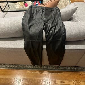 Women’s Black Leather Pants